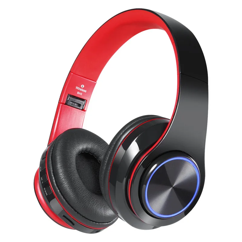 MN MBH3 светящиеся bluetooth гарнитура HD стерео сабвуфер складной беспроводной