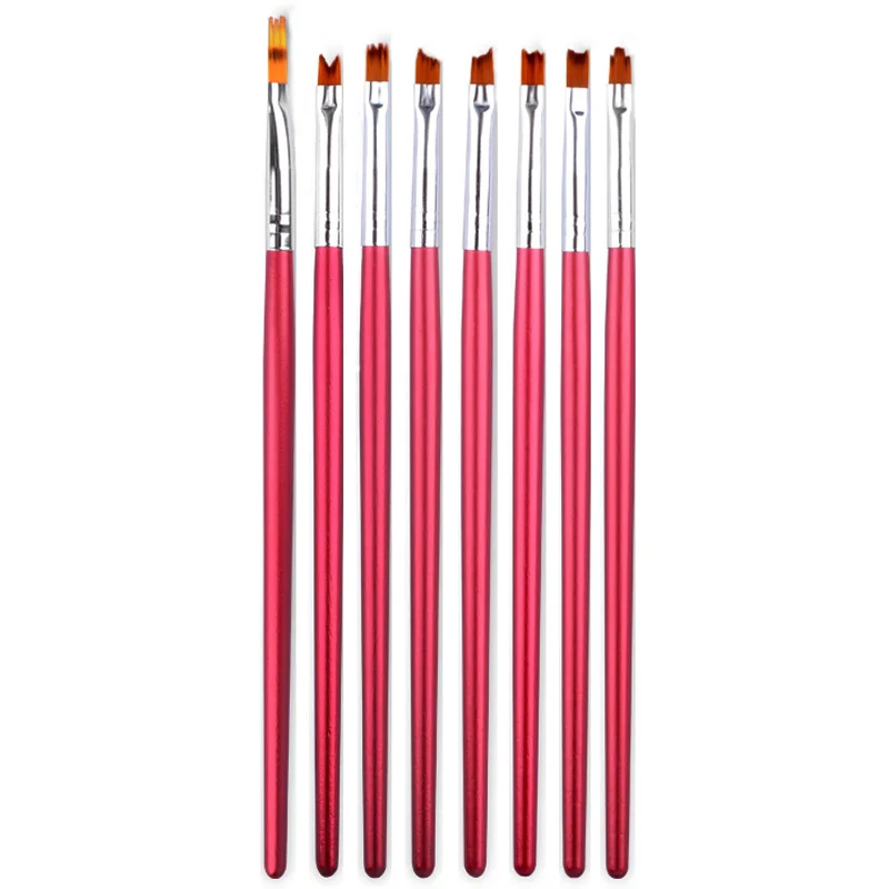 8pcs/lot Nail Art Brushes Kit Gradient Red Wooden Handle Carving Flowers Shape UV Gel Polish Design Nail Drawing Tools YW92925
8pcs/lot Nail Art Brushes Kit Gradient Red Wooden Handle Carving Flowers Shape UV Gel Polish Design Nail Drawing Tools YW92925