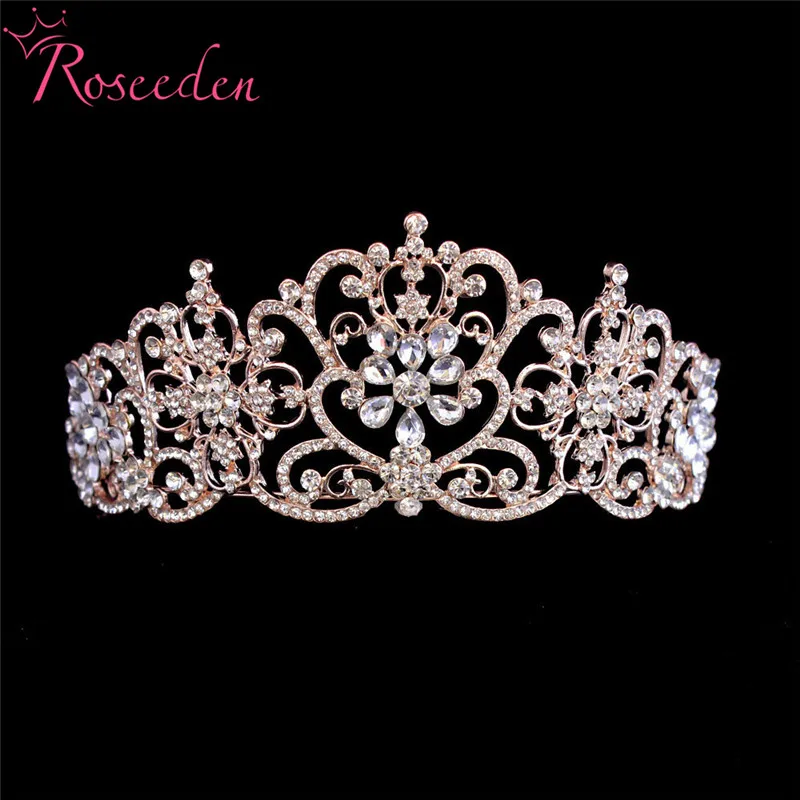 Rose Gold Silver Color Crystal Wedding Bridal Tiara Crown For Women Prom Diadem Hair Ornaments Wedding hair Jewelry RE3056
Rose Gold Silver Color Crystal Wedding Bridal Tiara Crown For Women Prom Diadem Hair Ornaments Wedding hair Jewelry RE3056