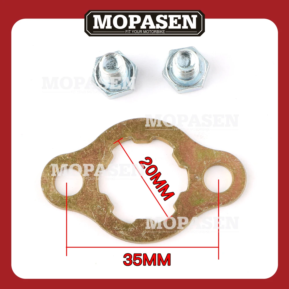 Motorcycle Engine Sprocket Lock Plate for 420 428 520 530 Sprocket Pit Dirt Bike ATV Quad Motorcycle Accessories Parts
Motorcycle Engine Sprocket Lock Plate for 420 428 520 530 Sprocket Pit Dirt Bike ATV Quad Motorcycle Accessories Parts