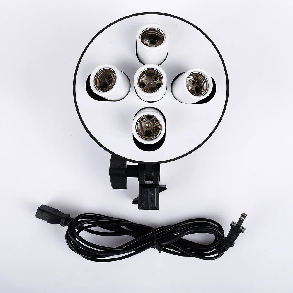Photography Studio 5 in 1 Standard E27 Five Base Socket Light Lamp Bulb Holder Adapter for Photo Video Studio Softbox
Photography Studio 5 in 1 Standard E27 Five Base Socket Light Lamp Bulb Holder Adapter for Photo Video Studio Softbox