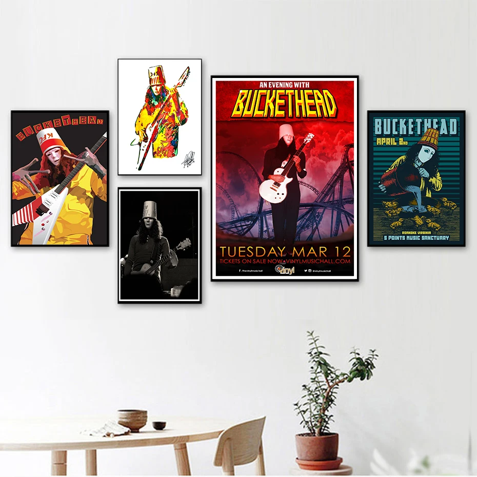 Настенные наклейки Buckethead/Брайан Карролл/плакат с четким изображением украшение