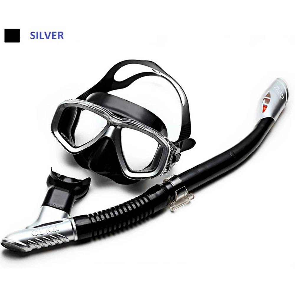 Various Colors Diving Mask and Snorkel Set Metal Pattern Goggles Breathing Tube for Deep Diving Snorkeling Under Water Swiming
Various Colors Diving Mask and Snorkel Set Metal Pattern Goggles Breathing Tube for Deep Diving Snorkeling Under Water Swiming