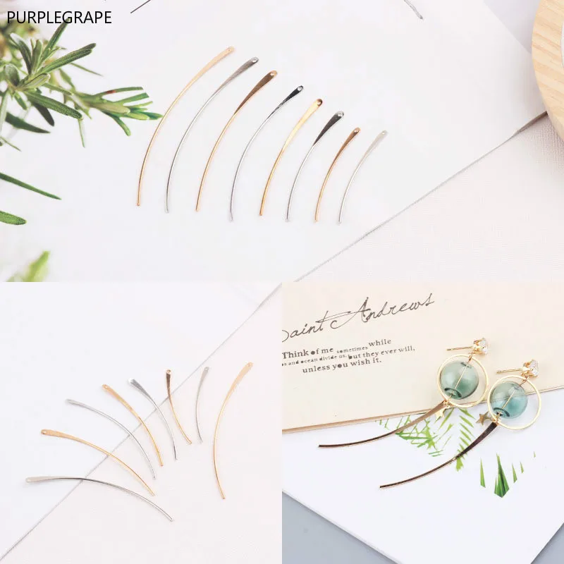 PURPLEGRAPE DIY ear jewelry accessories copper curved strip slender pendant clip rings hook material 10pieces
PURPLEGRAPE DIY ear jewelry accessories copper curved strip slender pendant clip rings hook material 10pieces