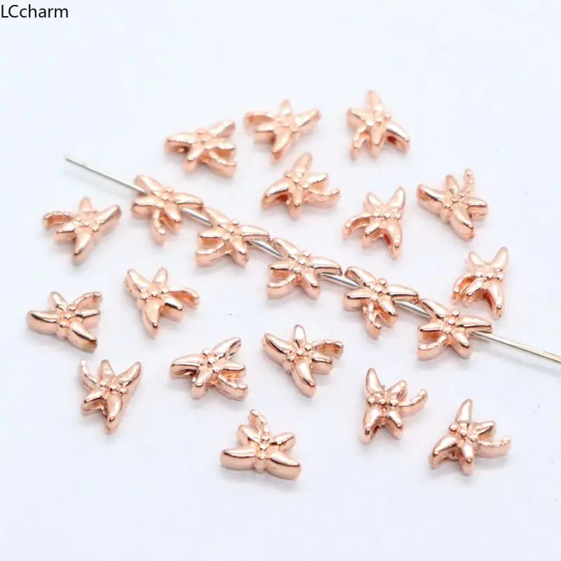 Wholesale 90pcs Alloy Rose Gold Small Dragonfly Charm Loose Spacer Beads 6x8mm Jewelry Findings Bracelet Beading
Wholesale 90pcs Alloy Rose Gold Small Dragonfly Charm Loose Spacer Beads 6x8mm Jewelry Findings Bracelet Beading