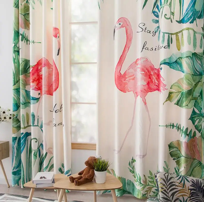 Ins Nordic Digital Printed 3d cartoon flamingo Curtains For Bedroom Window Decoration Modern Style plant Pattern Window Curtain
Ins Nordic Digital Printed 3d cartoon flamingo Curtains For Bedroom Window Decoration Modern Style plant Pattern Window Curtain