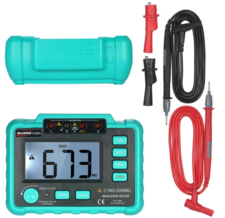 VC60B+ 1000V megger insulation tester megohmmeter ohm tester insInsulation Resistance Tester Meters multimeter the same as UT501
VC60B+ 1000V megger insulation tester megohmmeter ohm tester insInsulation Resistance Tester Meters multimeter the same as UT501