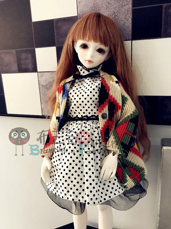 Одежда для кукол BJD/SD, 2 шт./компл., детская одежда, свитер принцессы, платье в горошек для кукол 1/4, 1/3, 1/6, Bjd, подарок на день рождения, игрушка
Одежда для кукол BJD/SD, 2 шт./компл., детская одежда, свитер принцессы, платье в горошек для кукол 1/4, 1/3, 1/6, Bjd, подарок на день рождения, игрушка