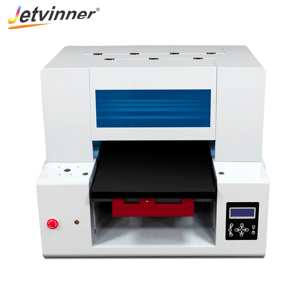 Jetvinner DTG Flatbed Pritner Fast Speed Printers with Double Print Head for Textile for Dark Color Light Color Clothing
Jetvinner DTG Flatbed Pritner Fast Speed Printers with Double Print Head for Textile for Dark Color Light Color Clothing