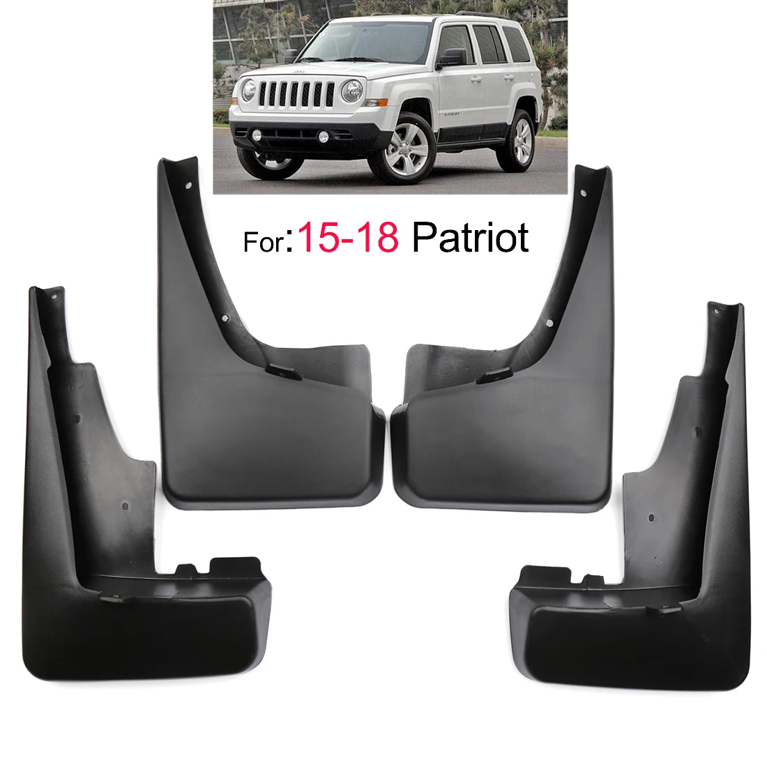 4 шт. Брызговики для автомобиля Fender Для 2015 2018JEPP Patriot Всплеск спереди и сзади джип