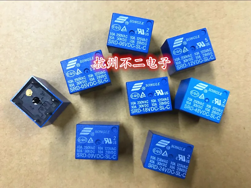 Реле SRD-06VDC-SL-A 6VDC 4-контактный набор нормально открытый T73 10A | Обустройство дома