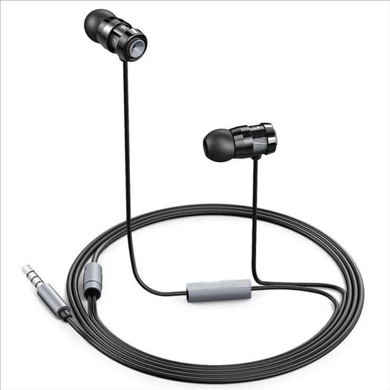 Kaoshi металлической проволоки управления гарнитуры earplug мини бинауральные музыка
