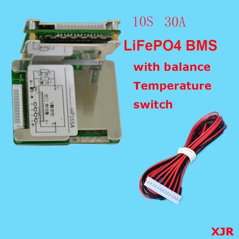 10S 30A LiFePO4 BMS/PCM/PCB плата защиты батареи для 10 упаковок 18650 с балансом w/Temp|Зарядные