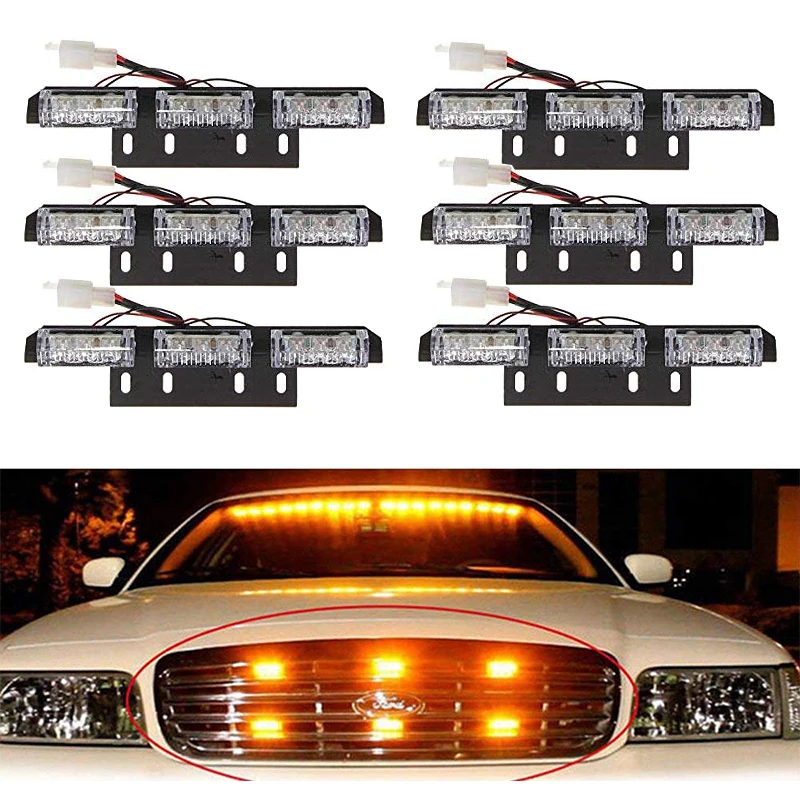 LED Flash Emergency light Car Front Grille Deck Strobe Lights Daytime running lights Police Warning Flashing Signal lamp 12V
LED Flash Emergency light Car Front Grille Deck Strobe Lights Daytime running lights Police Warning Flashing Signal lamp 12V