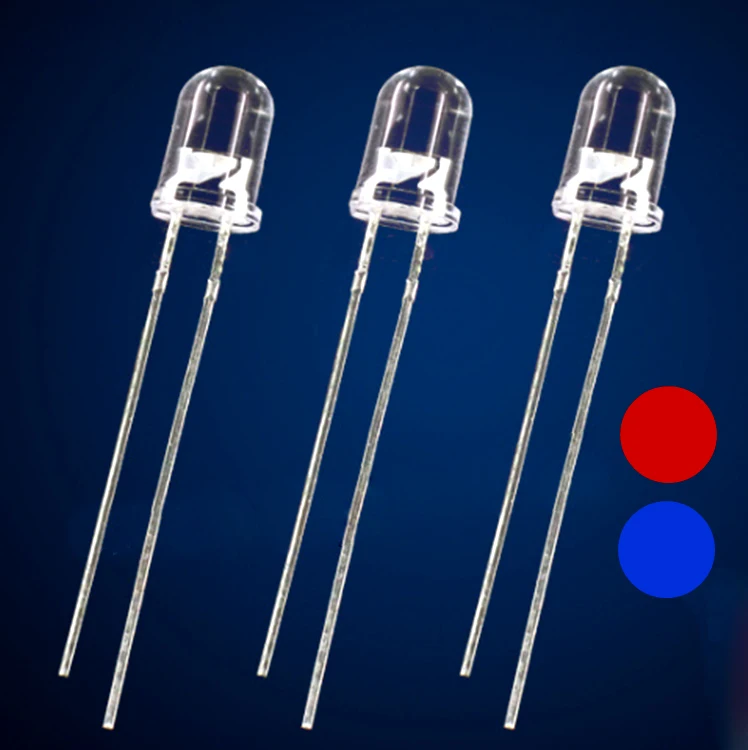 100pcs/lot 5mm red-blue bidirectional non-polar Water clear round head edged LED light emitting diode F5 DIP plug-in lamp
100pcs/lot 5mm red-blue bidirectional non-polar Water clear round head edged LED light emitting diode F5 DIP plug-in lamp
