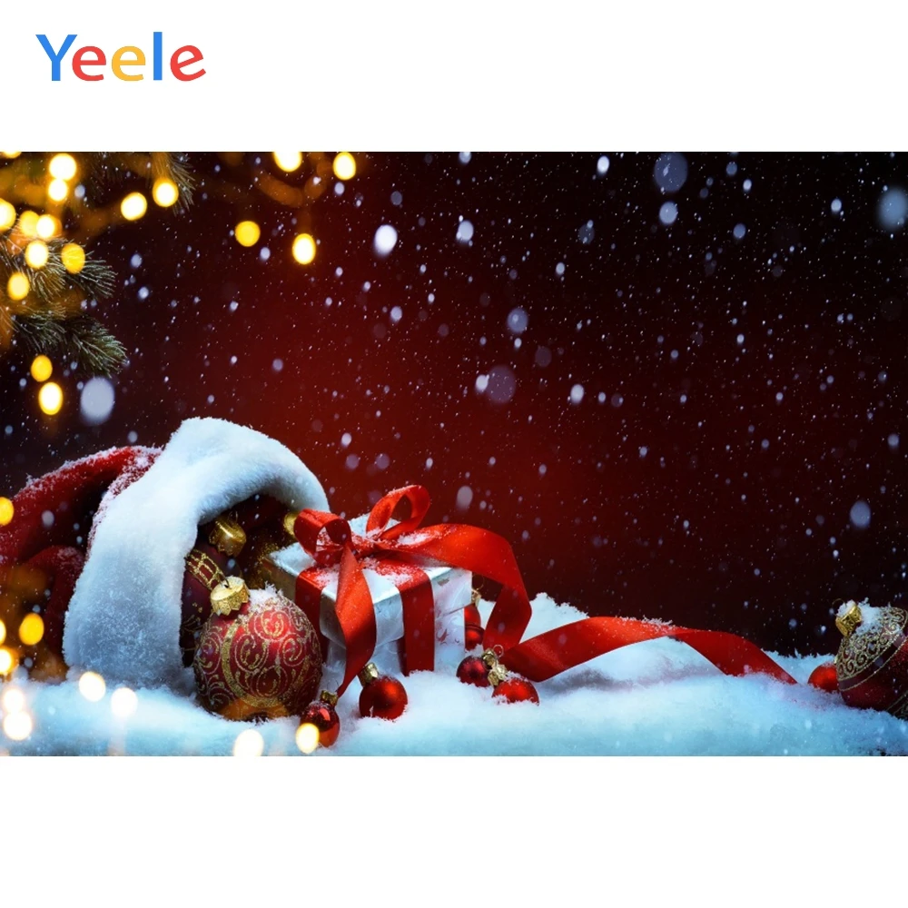 Yeele Christmas Photocall Stocking Gifts Balls Snow Light Bokeh Photography Backgrounds Photographic Backdrops for Photo Studio
Yeele Christmas Photocall Stocking Gifts Balls Snow Light Bokeh Photography Backgrounds Photographic Backdrops for Photo Studio