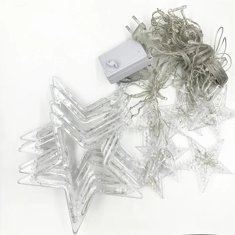 2.5M 138leds 8 Mode Star Led Curtain Icicle String Lights Romantic Holiday Christmas Light For Ramadan Wedding Garland Party
2.5M 138leds 8 Mode Star Led Curtain Icicle String Lights Romantic Holiday Christmas Light For Ramadan Wedding Garland Party