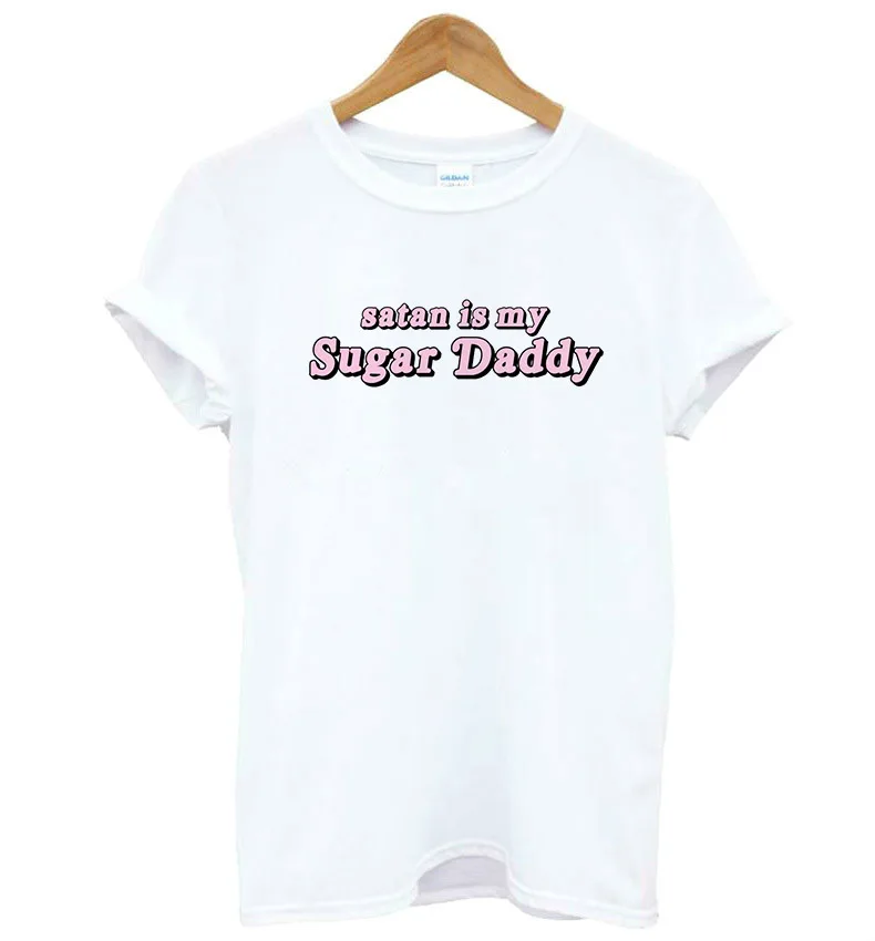 satan is my sugar daddy print Women tshirt Cotton Casual Funny t shirt For Lady Yong Girl Top Tee Drop Ship S-187
satan is my sugar daddy print Women tshirt Cotton Casual Funny t shirt For Lady Yong Girl Top Tee Drop Ship S-187