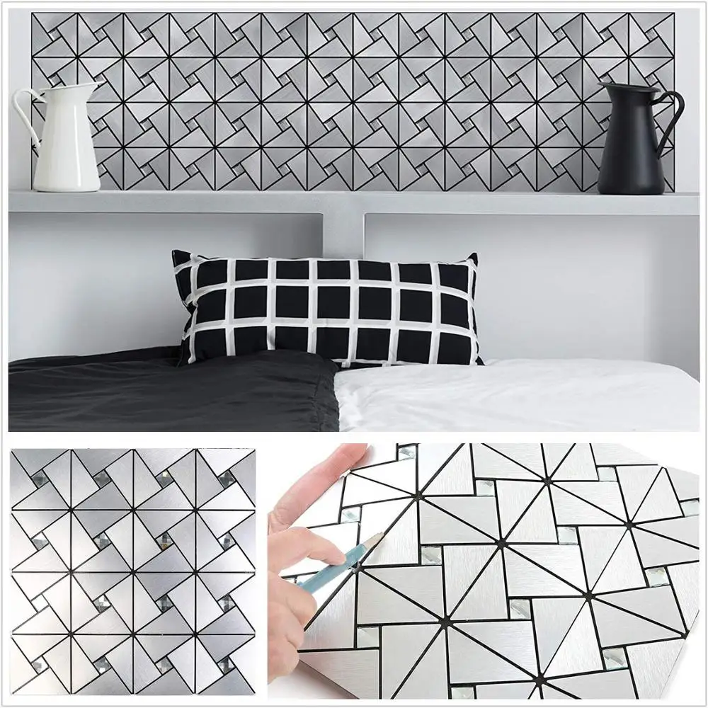 4pcs Self-adhesive 3D Metal Mosaic Wall Tiling Wallpaper Waterproof Anti-soft Bag Bedroom Floor Home Decoration Wall Stickers
4pcs Self-adhesive 3D Metal Mosaic Wall Tiling Wallpaper Waterproof Anti-soft Bag Bedroom Floor Home Decoration Wall Stickers