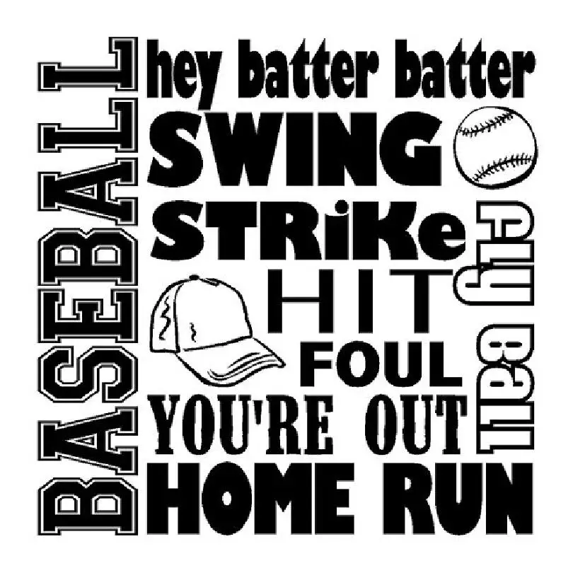 YOYOYU Wall Sticker Baseball Wall Decor Boys Sports Playroom Decoration Removeable Sticker Poster Mural J085
YOYOYU Wall Sticker Baseball Wall Decor Boys Sports Playroom Decoration Removeable Sticker Poster Mural J085