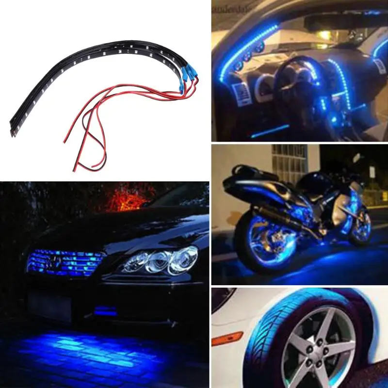 4PCS 12V Car LED Bar Lights Car Motorcycle Strip Light Truck Flexible Strip Light Waterproof Blue Light Color Outdoor and Indoor
4PCS 12V Car LED Bar Lights Car Motorcycle Strip Light Truck Flexible Strip Light Waterproof Blue Light Color Outdoor and Indoor