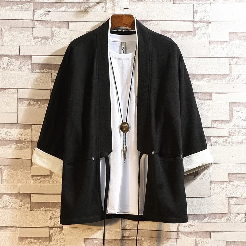 Kimono Cardigan Men 2021 Japanese Fashion Shirt Kimonos Karate Samurai Costume Yukata Haori Jacket Japanese Pajamas Man FF2125
Kimono Cardigan Men 2021 Japanese Fashion Shirt Kimonos Karate Samurai Costume Yukata Haori Jacket Japanese Pajamas Man FF2125