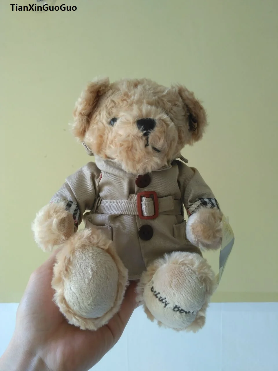 about 25cm cartoon light brown teddy bear dresseed coat plush toy lovely bear soft doll christmas gift b2808
about 25cm cartoon light brown teddy bear dresseed coat plush toy lovely bear soft doll christmas gift b2808
