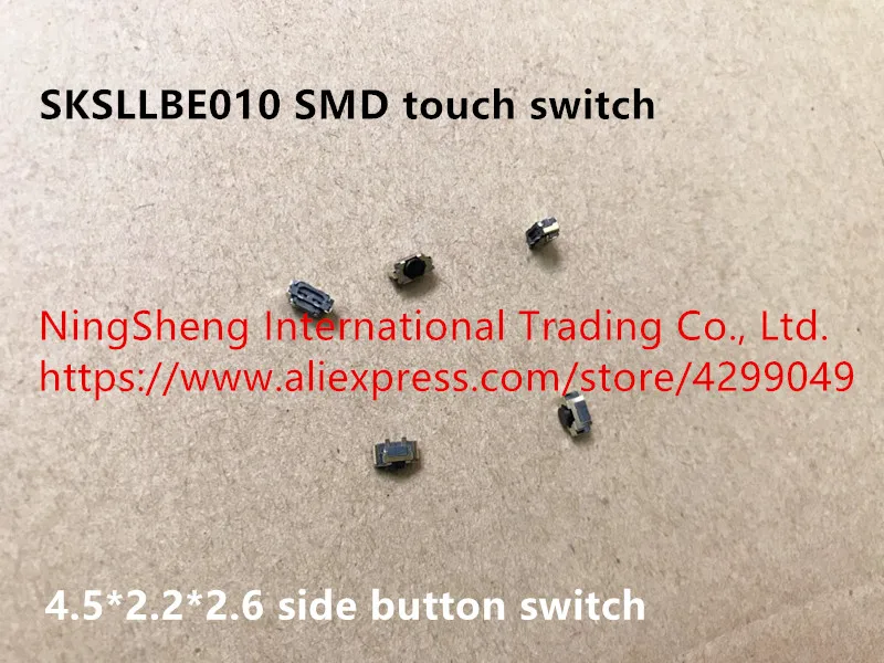 Оригинальная Новинка 100%, SKSLLBE010, сенсорный выключатель SMD 4,5*2,2*2,6, Боковая кнопка
Оригинальная Новинка 100%, SKSLLBE010, сенсорный выключатель SMD 4,5*2,2*2,6, Боковая кнопка