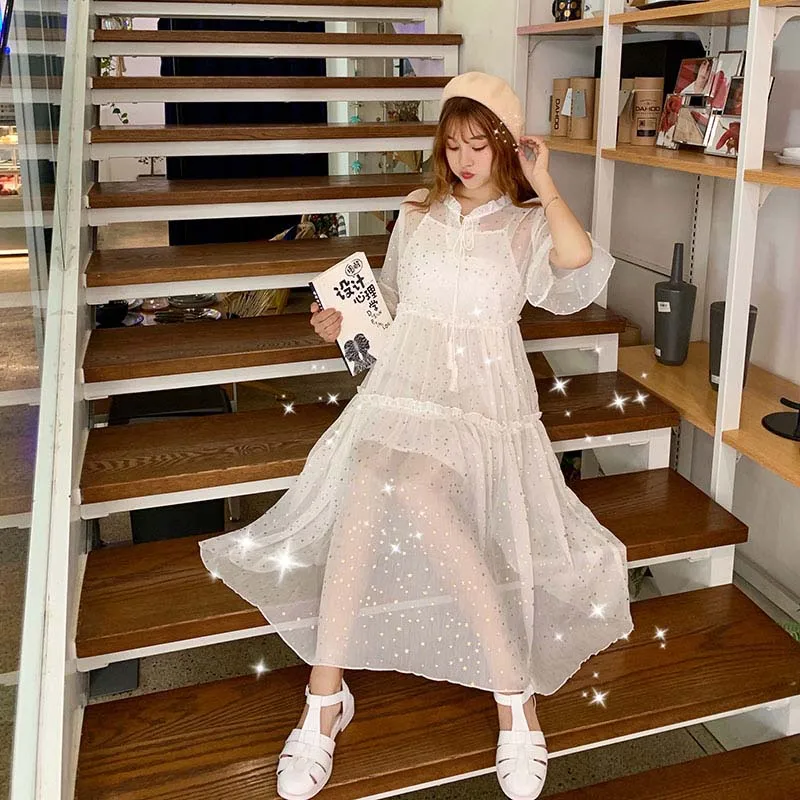 Summer New Fairy Loose Cute Kawaii Japanese Student Dress + Spaghetti Strap Dress Casual Tens Girls Set
Summer New Fairy Loose Cute Kawaii Japanese Student Dress + Spaghetti Strap Dress Casual Tens Girls Set