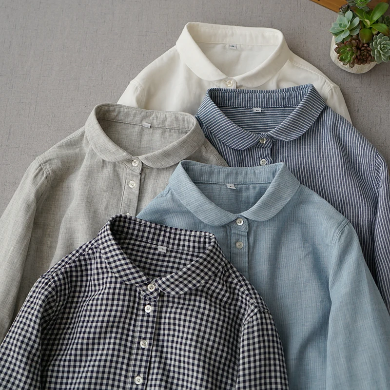 Spring Autumn Women Casual All-match Plaid Loose Plus Size Vintage Comfortable Basic Cotton Shirts/Blouses
Spring Autumn Women Casual All-match Plaid Loose Plus Size Vintage Comfortable Basic Cotton Shirts/Blouses