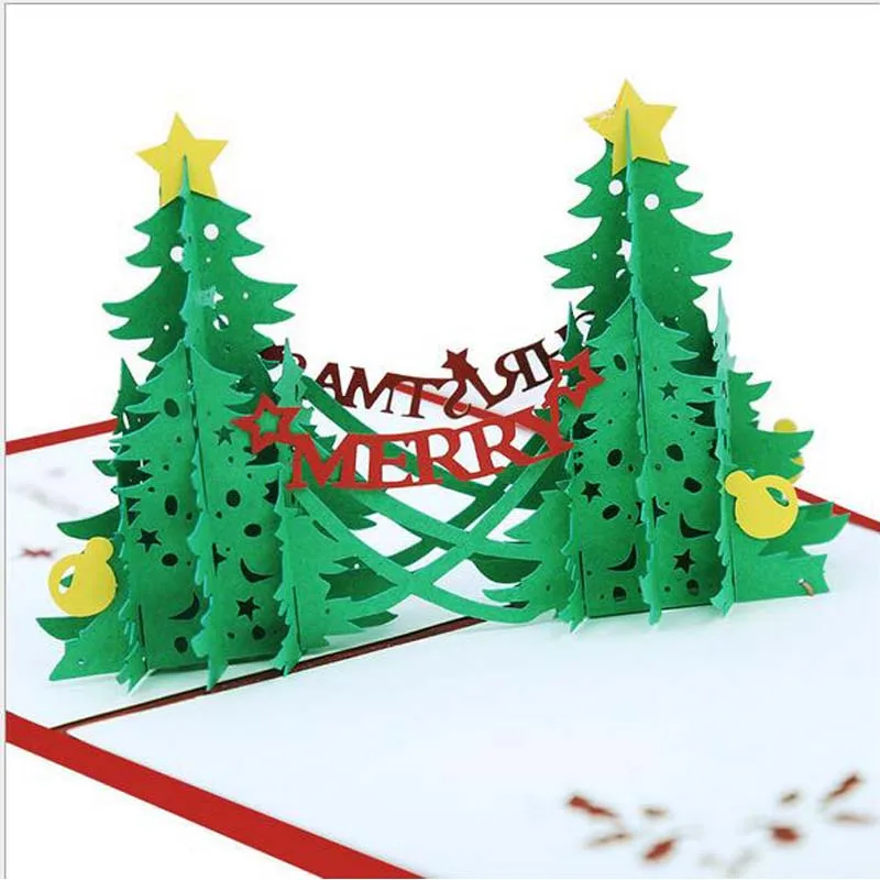 10Pcs/Lot New creative christmas greeting card and envelope 3D christmas tree 3D card creative christmas gift greeting card
10Pcs/Lot New creative christmas greeting card and envelope 3D christmas tree 3D card creative christmas gift greeting card