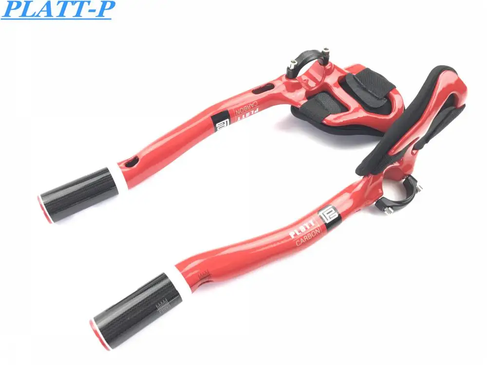 PLATT road bikes is road bike handlebar Aero TT test handlebars racing full RED carbon Extended pieces 31.8*340mm 300 g
PLATT road bikes is road bike handlebar Aero TT test handlebars racing full RED carbon Extended pieces 31.8*340mm 300 g