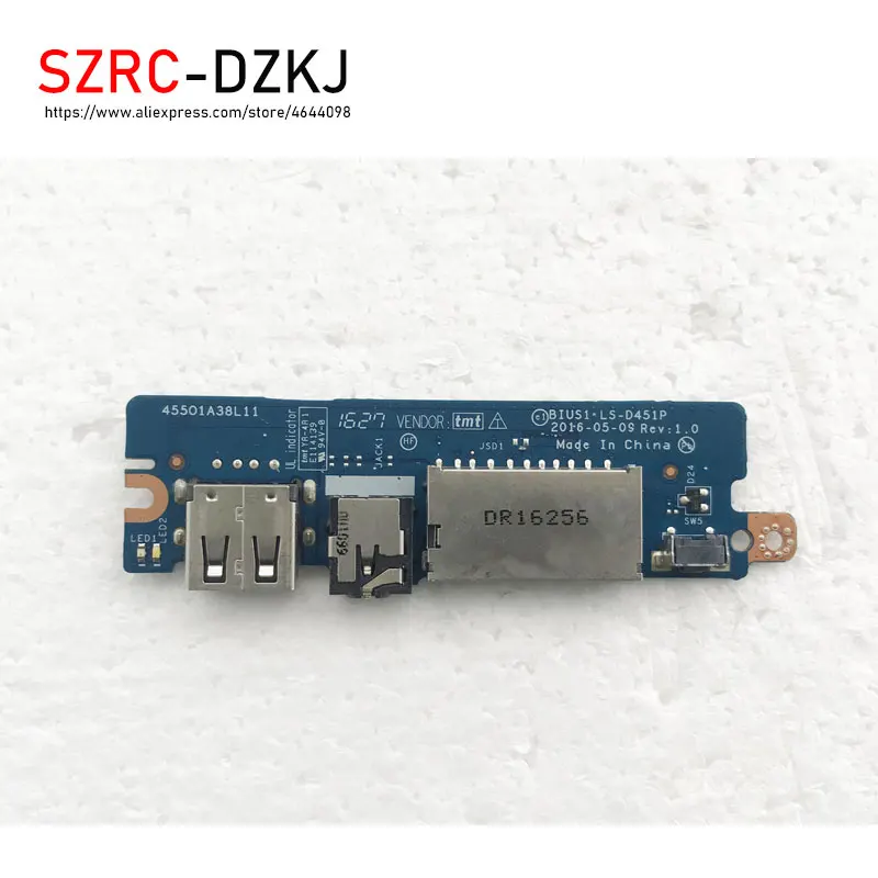 New Original For FLEX 4-14 yoga510-14 yoga 510S USB Audio Card Reader Board BIUS1 LS-D451P WORKS 
New Original For FLEX 4-14 yoga510-14 yoga 510S USB Audio Card Reader Board BIUS1 LS-D451P WORKS