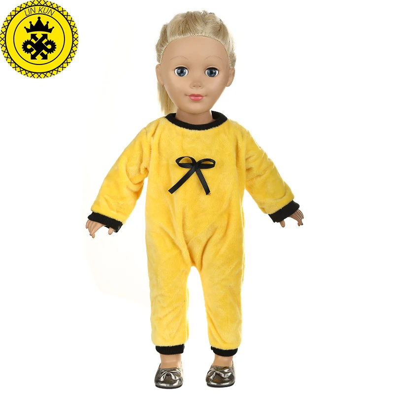Boneca Roupa 18 inch Girl Doll Clothes Yellow Jumpsuits Clothes for 18 inch Dolls Accessories MG-539
Boneca Roupa 18 inch Girl Doll Clothes Yellow Jumpsuits Clothes for 18 inch Dolls Accessories MG-539