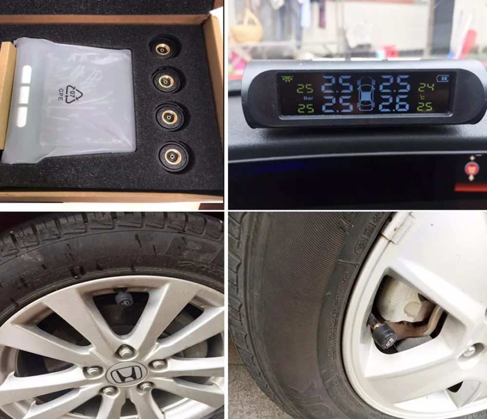 Tire Pressure Alarm Monitor System Car Tyre Solar TPMS Wheel Gauge External Sensor Temperature Monitoring Visture D02W D02N KIA
Tire Pressure Alarm Monitor System Car Tyre Solar TPMS Wheel Gauge External Sensor Temperature Monitoring Visture D02W D02N KIA