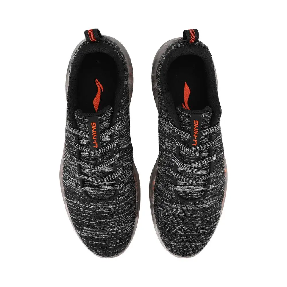 Li-Ning/Мужская обувь из флока на низком каблуке для образа жизни однотонные Тканные