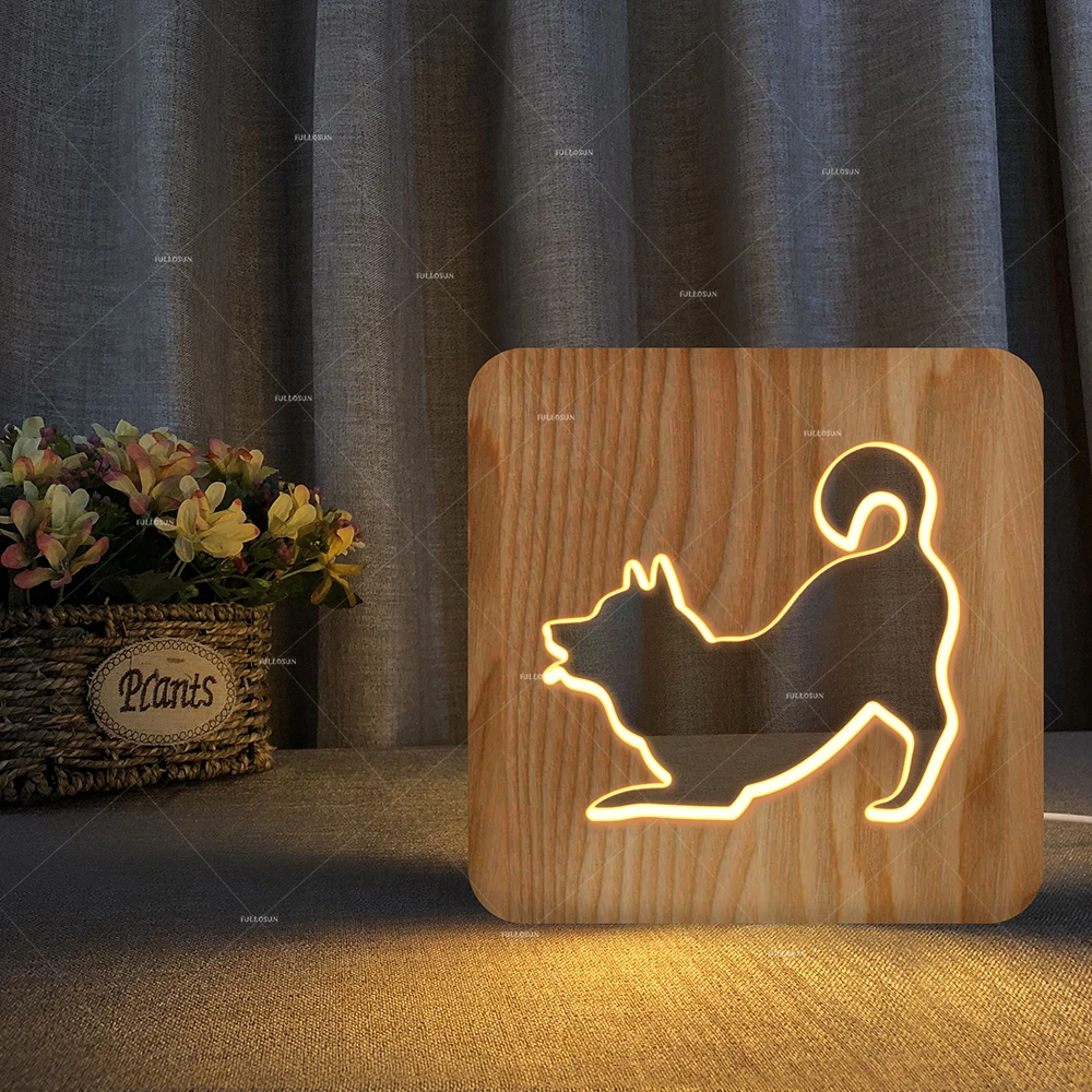 2018 Dog Night Light Kids Toy 3D Touch Table Lamp 7 Colors Flashing LED wood night lamp
2018 Dog Night Light Kids Toy 3D Touch Table Lamp 7 Colors Flashing LED wood night lamp