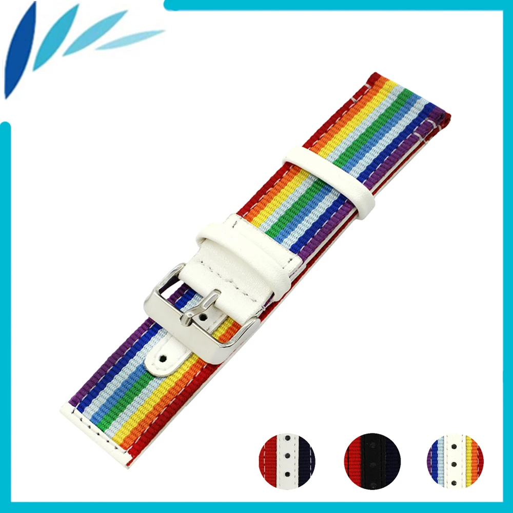 Nylon Nato Leather Watch Band 22mm 24mm Universal Watchband Canvas Fabric Strap Wrist Loop Belt Bracelet Black White Red Blue
Nylon Nato Leather Watch Band 22mm 24mm Universal Watchband Canvas Fabric Strap Wrist Loop Belt Bracelet Black White Red Blue