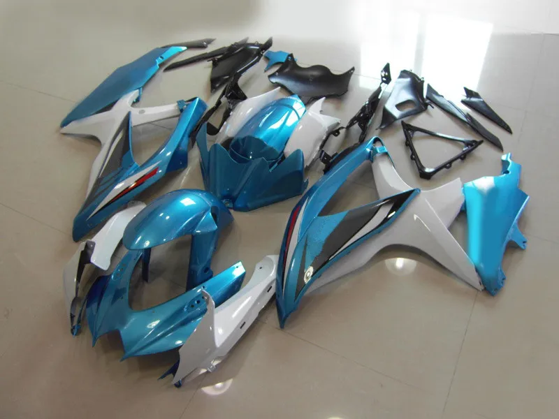 Набор обтекателей для литья под давлением GSXR600 750 K8 08 09 GSXR 600 GSXR750 2008 2009 ABS белый