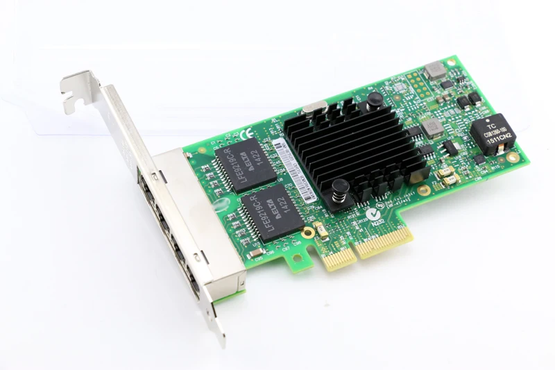Набор микросхем I350AM4, 10/100/1000M, 4-портовый RJ45 PCI Express, сетевой адаптер для сервера Ethernet
Набор микросхем I350AM4, 10/100/1000M, 4-портовый RJ45 PCI Express, сетевой адаптер для сервера Ethernet