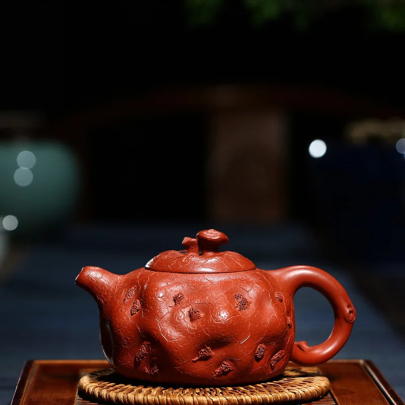 Sand Pot Famous Artisans Handmade Raw Mine Dahongpao for 300 ml of Kungfu Teapot and Teaware Gifts for Spring Pot
Sand Pot Famous Artisans Handmade Raw Mine Dahongpao for 300 ml of Kungfu Teapot and Teaware Gifts for Spring Pot
