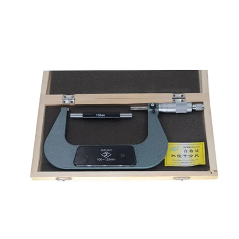High Quality 125-150mm Outside Micrometer Screw Gauge Metric Outernal Micrometers Carbide Measuring Tools
High Quality 125-150mm Outside Micrometer Screw Gauge Metric Outernal Micrometers Carbide Measuring Tools