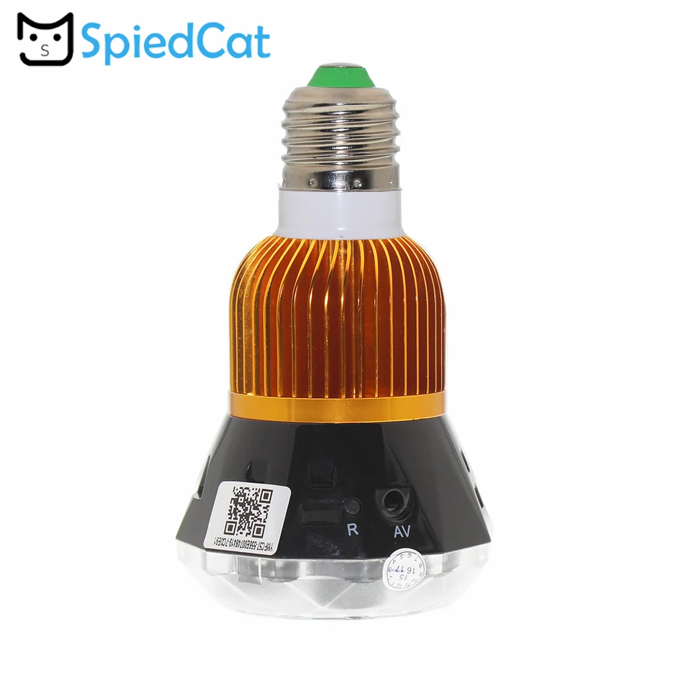 Домашняя умная лампочка 360 градусов панорамная рыбий глаз мини IP Wifi HD 1080 P