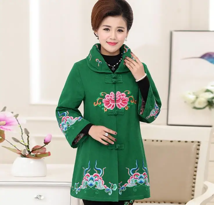 Autumn new women's embroidered jacket Embroidered Chinese Tang suit large size women's clothing
Autumn new women's embroidered jacket Embroidered Chinese Tang suit large size women's clothing