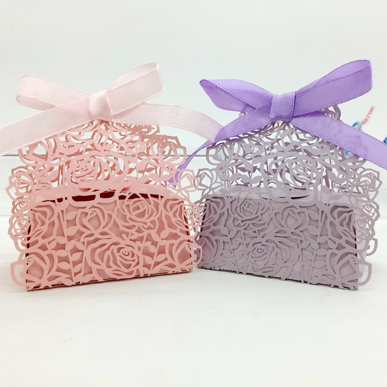 200pcs Laser Cut Hollow Rose Flower Candy Box Chocolates Boxes With Ribbon For Wedding Party Baby Shower Favor Gift
200pcs Laser Cut Hollow Rose Flower Candy Box Chocolates Boxes With Ribbon For Wedding Party Baby Shower Favor Gift