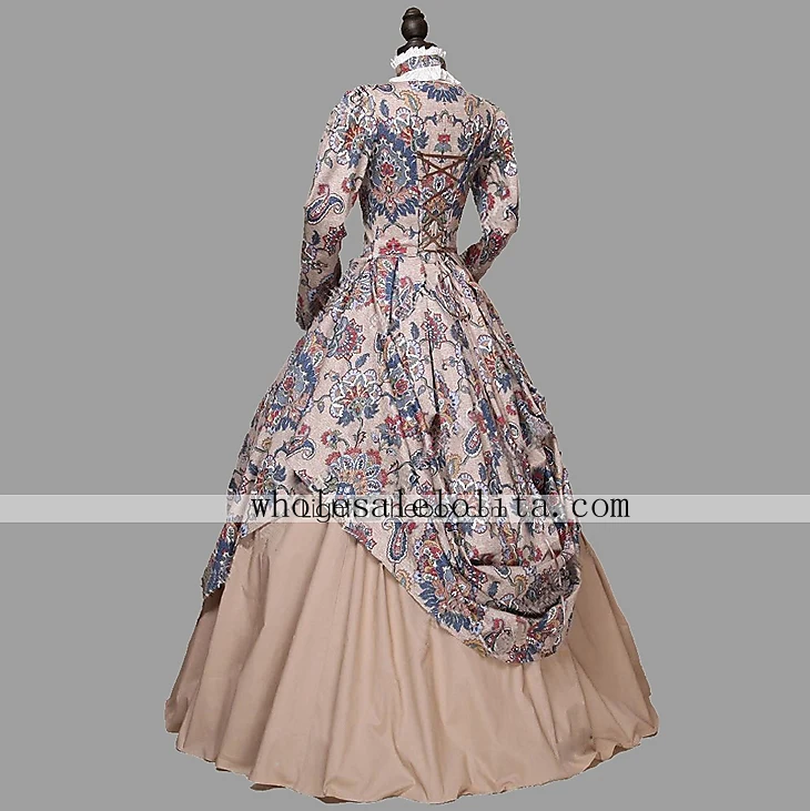 Victorian Renaissance Floral Dress Ball Gown Winter Princess Prom Reenactment Clothing
Victorian Renaissance Floral Dress Ball Gown Winter Princess Prom Reenactment Clothing