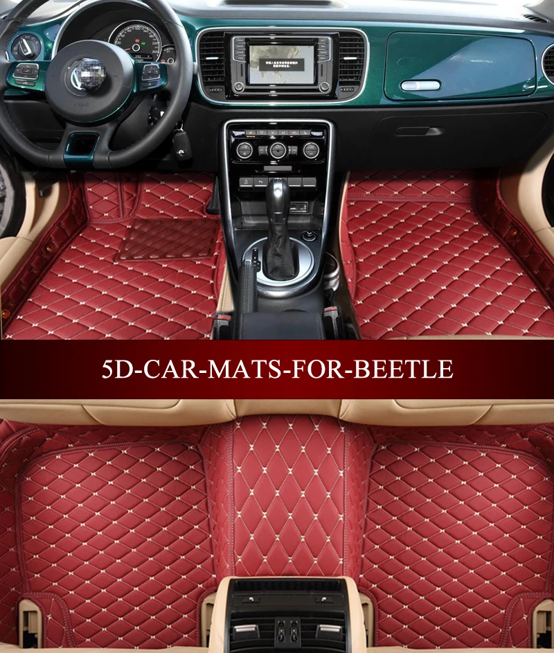 Leather car mats for Volkswagen Beetle hatchback convertible R-line Hybrid custom fit all weather carpet floor foot mats
Leather car mats for Volkswagen Beetle hatchback convertible R-line Hybrid custom fit all weather carpet floor foot mats