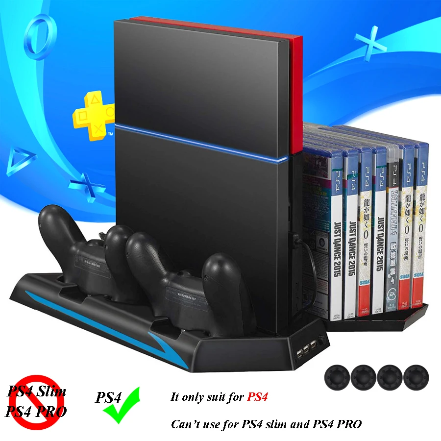 Вертикальный охлаждающий вентилятор PS4, охлаждающая станция с 2 портами для зарядки контроллеров, 14 накопителей игровых дисков, 3 порта конц...
Вертикальный охлаждающий вентилятор PS4, охлаждающая станция с 2 портами для зарядки контроллеров, 14 накопителей игровых дисков, 3 порта конц...