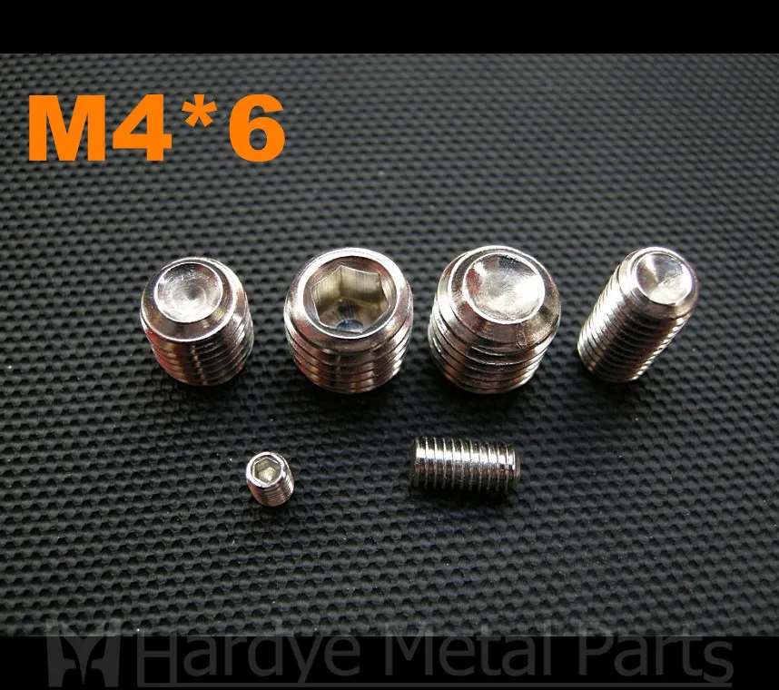 500pcs/lot M4*6 DIN916 stainless steel hex socket set screw with cup point grub screw
500pcs/lot M4*6 DIN916 stainless steel hex socket set screw with cup point grub screw