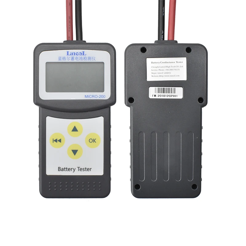 Цифровой анализатор аккумуляторов Lancol M200 для автомобиля диагностический